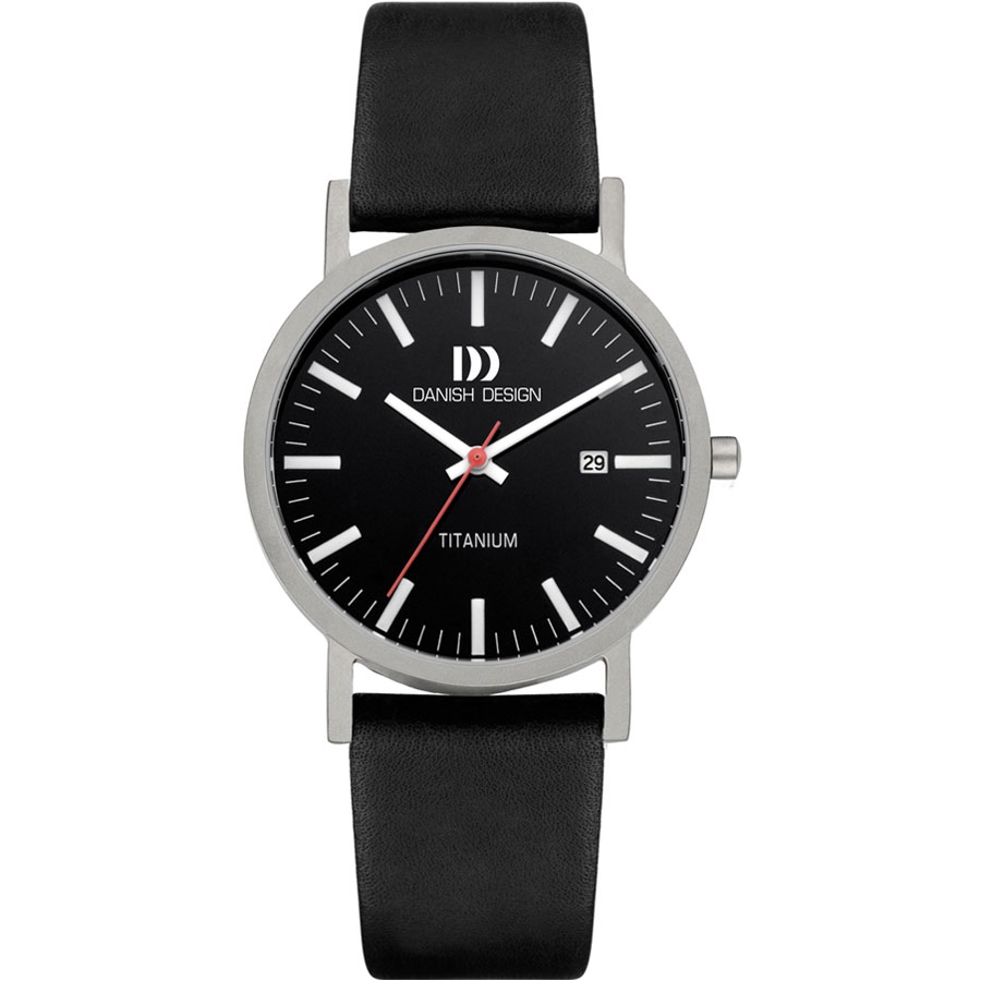 Image of Danish Design Rhine Black Black Date Medium Gents Watch